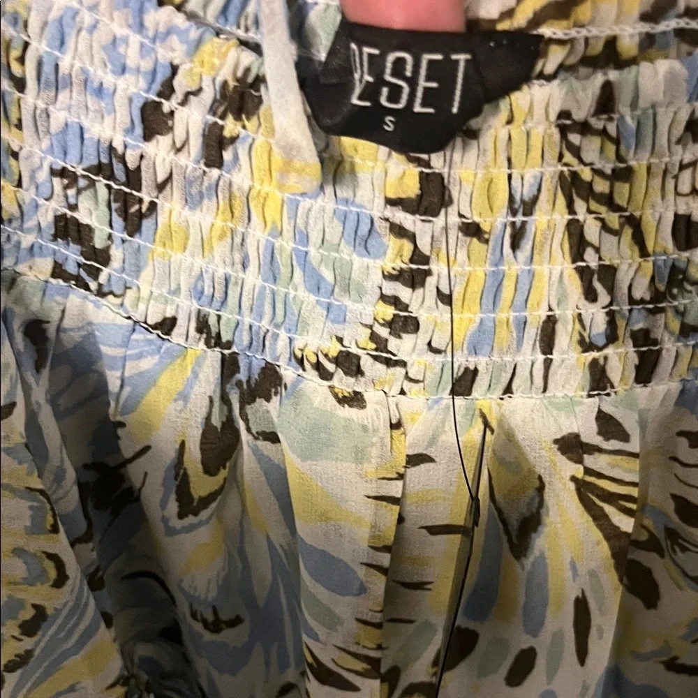 The Reset Floral Two-Piece Set - Blue and Yellow - Picture 4 of 4
